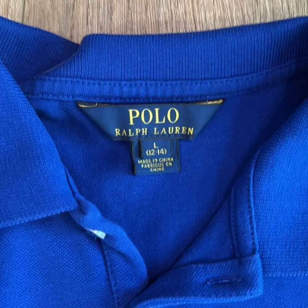 ((2 PIECE)) GIRLS GOLF STYLE POLO SHIRTS NIKE AND POLO RALPH LAUREN SIZE 8